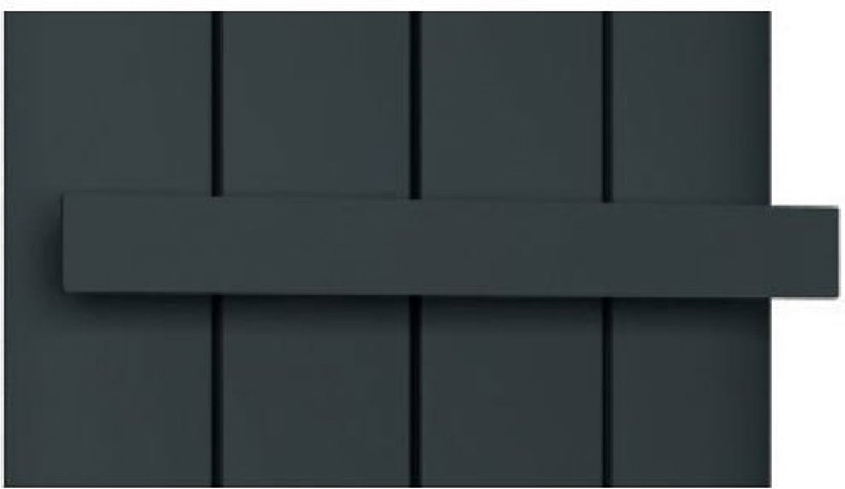 Eastbrook- single flat style handdoekhanger mat zwart 28cm