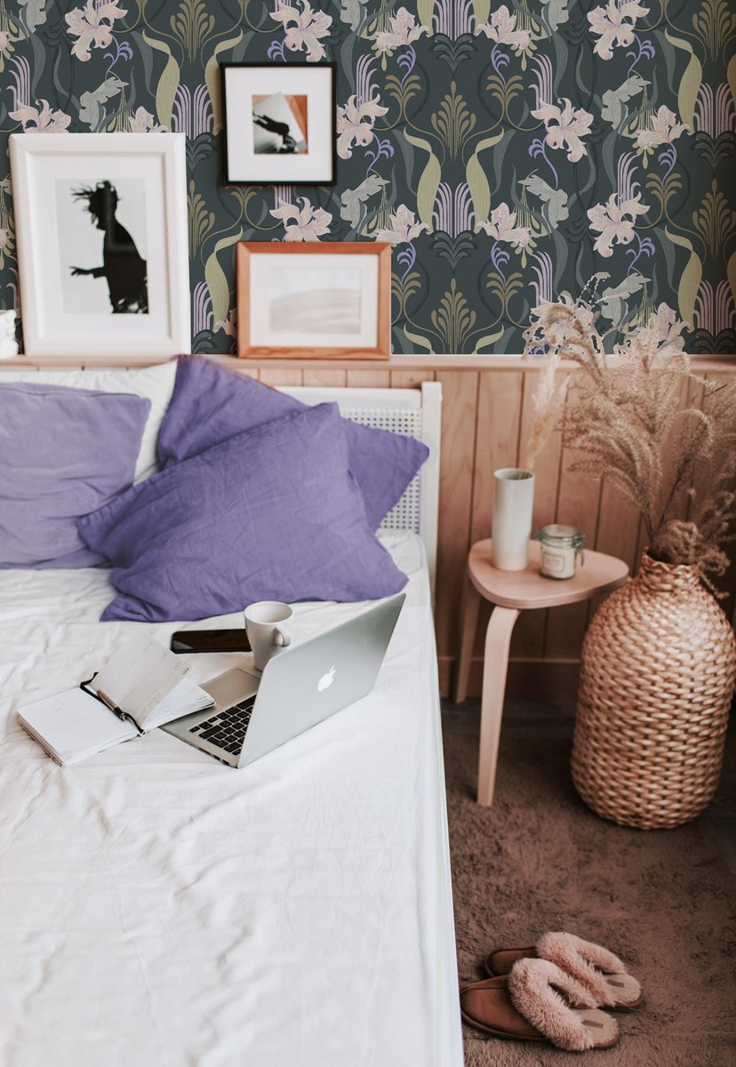 Behang op rol - Marilyn Flower lilac