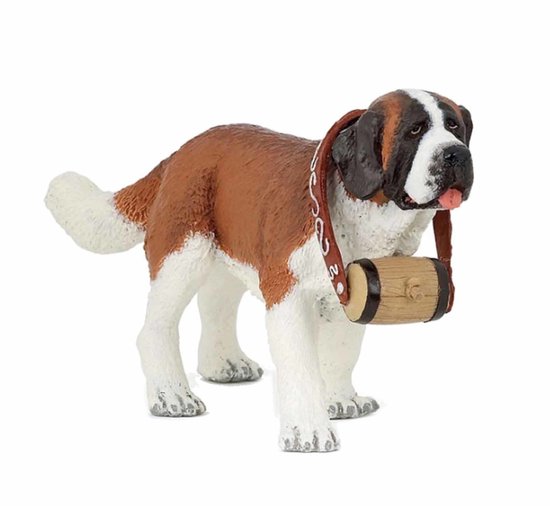 Plastic speelgoed figuur Sint Bernard 13 cm