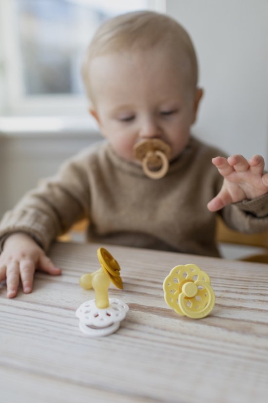 BiBS Boheme Pacifier Stage 2 Fopspeen 2 stuks Desert Sand