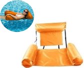 Oranje Opblaasbare Drijfstoel Drijvende WaterStoel LoungeStoel WaterHangmat Zwembad Ligbed Luchtbed - Floating Bed - Beach Float - Float LoungeStoel - Drijvende Water Ligstoel - Opblaasbaar