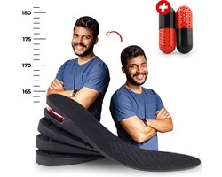 JUST23 Verhogende inlegzolen inclusief geurvreter - Hakverhoger - Heellift - Hielverhoger - Hakverhoging