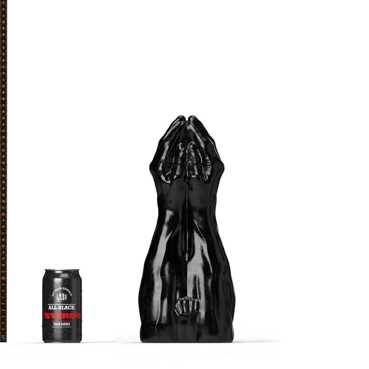 Goedkoopste All Black Steroïd - The Diver - Dildo - 34,5 x 11,5 cm - zwart