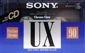 Audio Cassette Tape Sony UX 90 Chrome Class  / Uiterst geschikt voor alle opnamedoeleinden / Sealed Blanco Cassettebandje / Cassettedeck / Walkman / Sony cassettebandje.