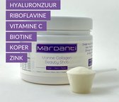 Mardanti Collageen Poeder – Voor huid en haar – haarverzorging -antihaaruitval - Met essentiële vitamines: Vitamine C, Riboflavine (B2),  Biotine (B8),  Zink,  Koper,  Hyaluronzuur!