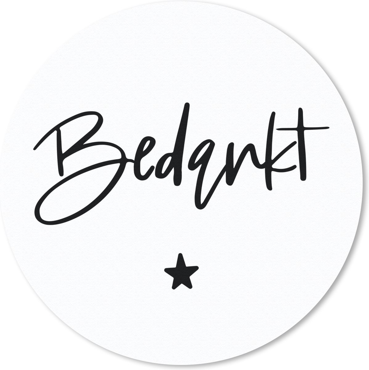 Muismat rond 30x30 cm - Mousepad Collega - Spreuken - Bedankt - Quotes - Ronde muismatten