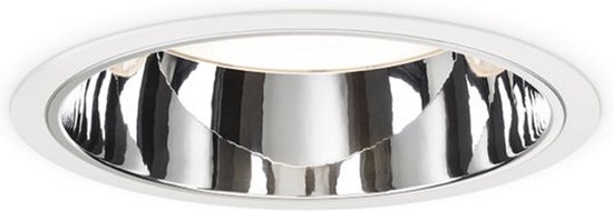 Philips LED Downlight LuxSpace Compact Diep DN571B VLC-E 19.8W 2200lm 75D - 830 Warm Wit | 214mm - Aluminium Reflector - Dali Dimbaar - 3 uur noodverlichting