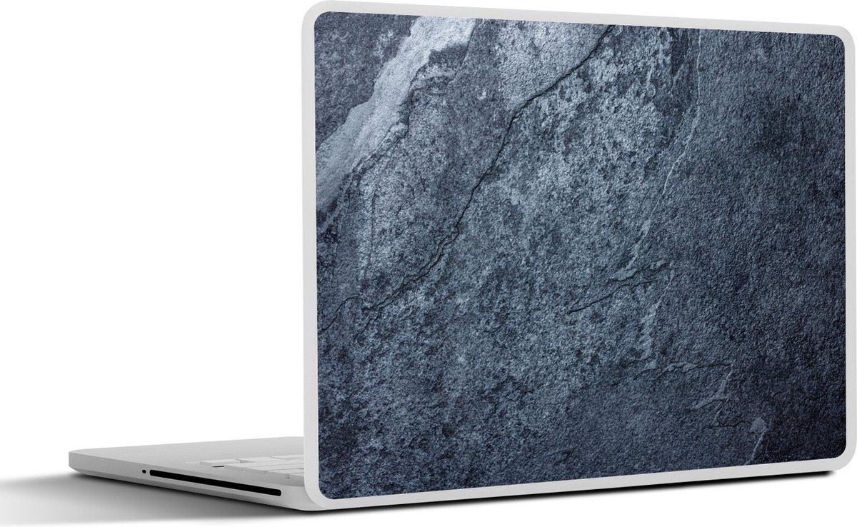 Laptop sticker - 13.3 inch - Steen - Leisteen - Structuur - Grijs - 31x22,5cm - Laptopstickers - Laptop skin - Cover