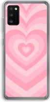 Case Company® - Hoesje geschikt voor Samsung Galaxy A41 hoesje - Hart Roos - Soft Cover Telefoonhoesje - Bescherming aan alle Kanten en Schermrand