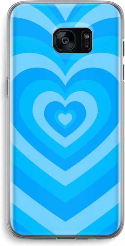 Case Company® - Coque Samsung Galaxy S7 Edge - Coeur Blauw - Coque souple  pour... | bol