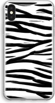 Case Company® - Hoesje geschikt voor iPhone XS hoesje - Zebra pattern - Soft Cover Telefoonhoesje - Bescherming aan alle Kanten en Schermrand