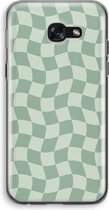 Case Company® - Hoesje geschikt voor Samsung Galaxy A5 (2017) hoesje - Grid Groen - Soft Cover Telefoonhoesje - Bescherming aan alle Kanten en Schermrand
