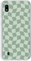 Case Company® - Coque Samsung Galaxy A10 - Grille Verte - Coque Souple pour Téléphone - Protection Tous Côtés et Bord d'Écran