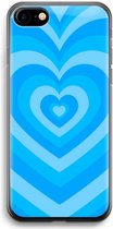 Case Company® - Hoesje geschikt voor iPhone 7 hoesje - Hart Blauw - Soft Cover Telefoonhoesje - Bescherming aan alle Kanten en Schermrand