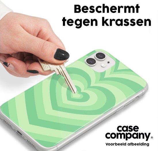 Case Company® - Coque iPhone 13 mini - Coeur Vert - Coque souple pour téléphone - Protection tous côtés et bord d'écran