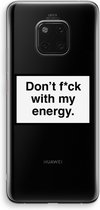 Case Company® - Hoesje geschikt voor Huawei Mate 20 Pro hoesje - My energy - Soft Cover Telefoonhoesje - Bescherming aan alle Kanten en Schermrand