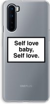 Case Company® - OnePlus Nord hoesje - Self love - Soft Cover Telefoonhoesje - Bescherming aan alle Kanten en Schermrand