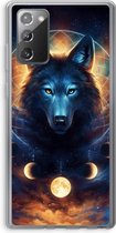 Case Company® - Hoesje geschikt voor Samsung Galaxy Note 20 / Note 20 5G hoesje - Wolf Dreamcatcher - Soft Cover Telefoonhoesje - Bescherming aan alle Kanten en Schermrand