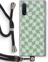 Case Company® - Coque Samsung Galaxy Note 10 avec Cordon - Grille Verte - Protection de Téléphone avec Cordon Zwart - Tous les côtés et au-dessus de la protection des bords de l'écran