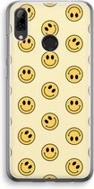 Case Company® - Hoesje geschikt voor Huawei P Smart (2019) hoesje - Smiley N°2 - Soft Cover Telefoonhoesje - Bescherming aan alle Kanten en Schermrand