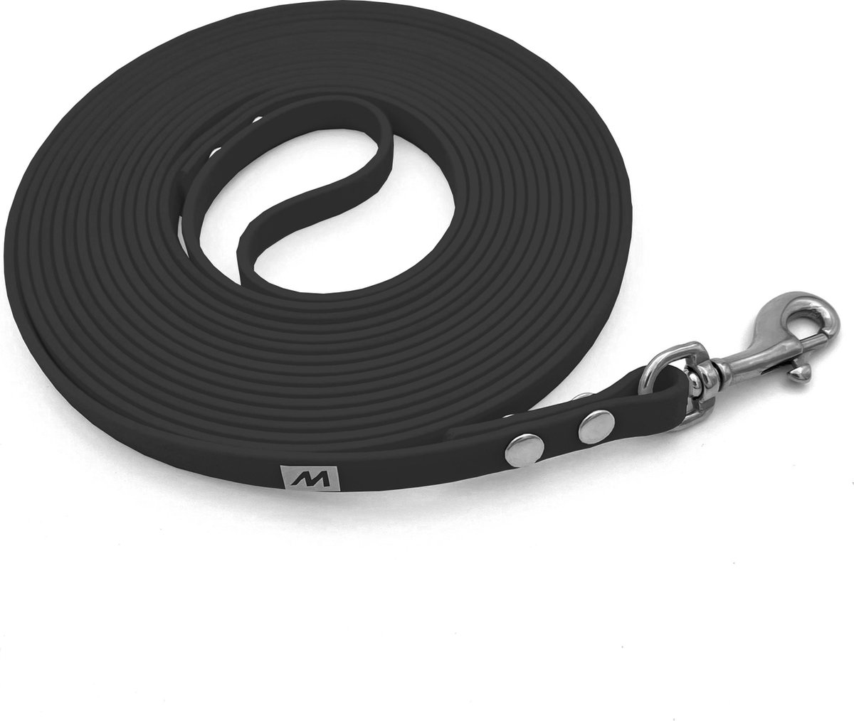 Hondenriem 5 meter: De 17 beste 5 meter hondenriemen van 2024! 14 Miqdi BioThane hondenriem – zwart – 9 mm breed – 5 meter lang – met handvat