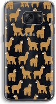 Case Company® - Samsung Galaxy S7 hoesje - Alpacas - Soft Cover Telefoonhoesje - Bescherming aan alle Kanten en Schermrand