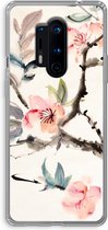 Case Company® - Hoesje geschikt voor OnePlus 8 Pro hoesje - Japanse bloemen - Soft Cover Telefoonhoesje - Bescherming aan alle Kanten en Schermrand