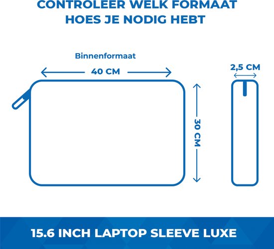 Laptoptas 15.6 inch Laptophoes & Laptop Sleeve met handvat en