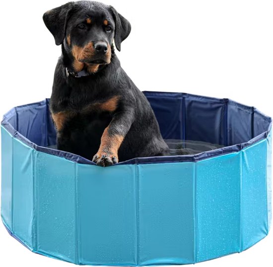 Hondenbad /Speelbad /Dieren zwembad  /Blauw / Dog pool / Dogpool / Easy to drain and install 80x 30