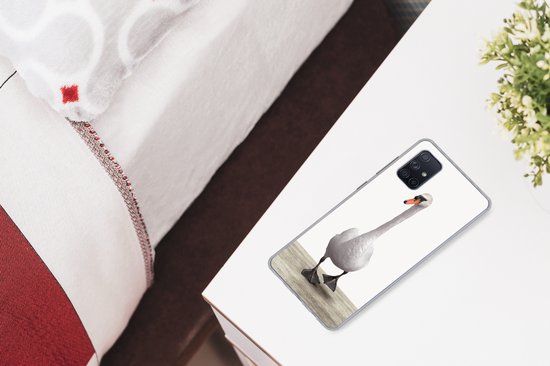Coque Samsung Galaxy A51 - Enfants - Cygne - Garçons - Meiden - Enfant - Coque de téléphone en Siliconen