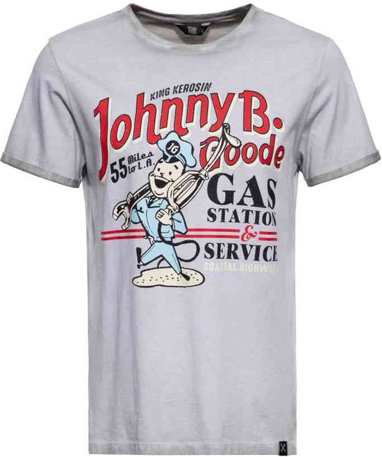 King Kerosin Heren Tshirt -L- Johnny B. Goode Grijs