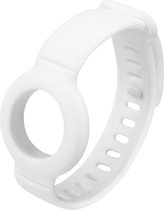 Deltaco MCASE-TAG17 Siliconen armband geschikt voor Apple Airtag - Verstelbaar - Wit