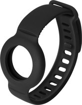 Deltaco MCASE-TAG16 - Siliconen armband - geschikt voor Apple Airtag - Verstelbaar - Zwart