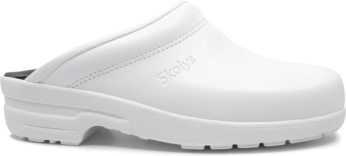 Skolys F720.01 klompen - werkklompen - dames - heren - medische - tuinklompen - clogs - verpleegkundige - ziekenhuis - instap - wit - maat 40