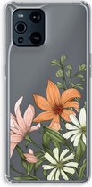 Case Company® - Hoesje geschikt voor OPPO Find X3 Pro hoesje - Floral bouquet - Soft Cover Telefoonhoesje - Bescherming aan alle Kanten en Schermrand