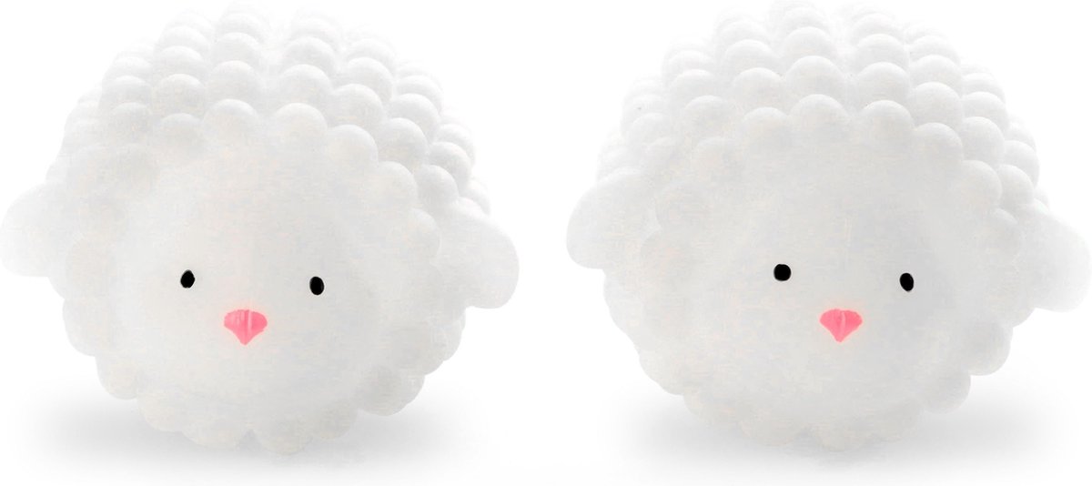 Goedkoopste Kikkerland Wasdroger Lammetjes - Herbruikbare wasdroger bollen - Verminder de tijd van je droger - Set van 2 - Duurzaam