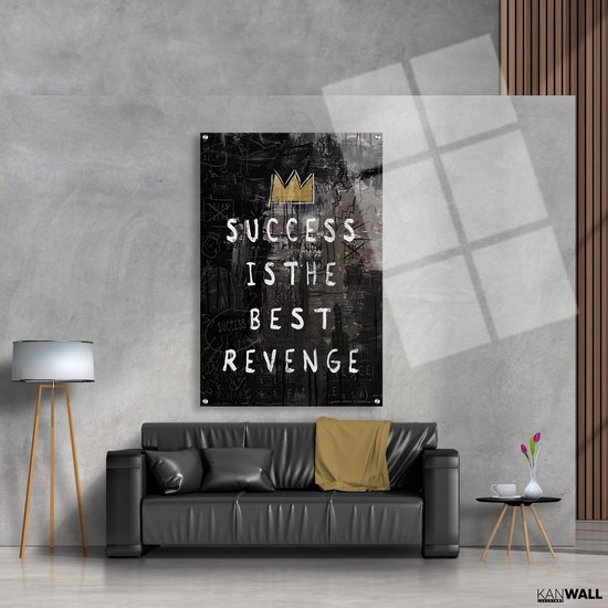 Luxe Plexiglas Schilderij Success Revenge | 40x60 | Woonkamer | Slaapkamer | Kantoor | Muziek | Design | Art | Modern | ** 5MM DIK**
