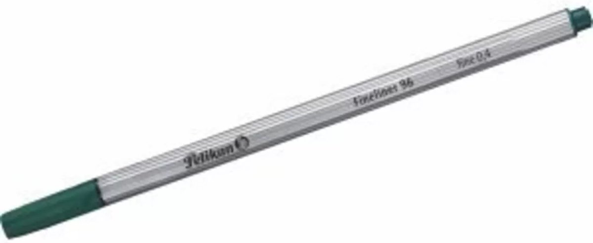 Fineliner 96 - Green - Fine - Silver - Round - Metal - 0.4 mm