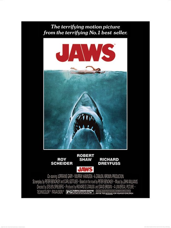 Pyramid Poster - Jaws One Sheet - 80 X 60 Cm - Multicolor