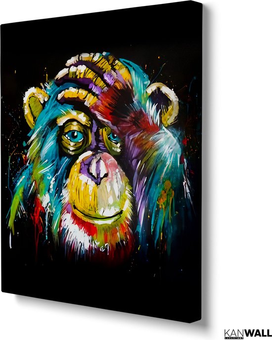 Tableau Plexiglas Luxe Singe | 40 x 60 | Salle de séjour | Chambre à coucher | Bureau | Musique | Design | Art | Moderne | ** 5 MM D'ÉPAISSEUR **