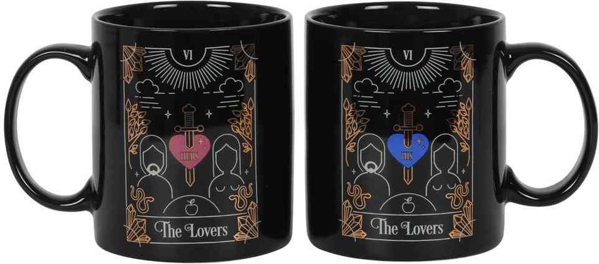 Something Different Mok/beker The Lovers Tarot Couples Mug Set Multicolours