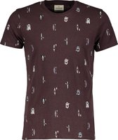 Hensen T-shirt - Slim Fit - Bruin - XL