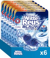 Witte Reus Blauw Actief Toiletblok - Hygiene - WC Blokjes Voordeelverpakking - 6 Stuks