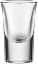 Shotglas - Borrelglas - Shotglazen - Likeurglas - Bar accessoire - Horeca - 28 ml - Glas - transparant - 10 stuks