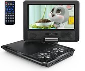 YOTON YD075 Draagbare DVD-Speler Auto - 7,5" Draaibaar HD-Scherm - Accu - 4-6 Uur Speeltijd - Voor SD-kaart/USB/Sync TV - Zwart