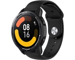 Strap-it Siliconen sport bandje - geschikt voor Xiaomi Watch S1 (Active/Pro) / Watch 2 Pro / Watch S3 / Mi Watch / Amazfit Balance / Bip 5 / Pace / Stratos - zwart
