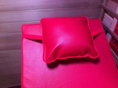 Saunakussen hoofdkussen infraroodsauna vierkant zacht rood comfortabel