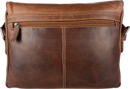 Arrigo Sac à bandoulière unisexe Arrigo Cognac