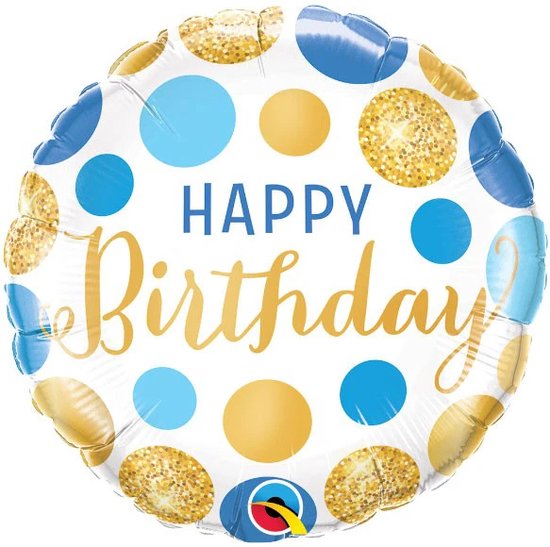 Qualatex microfoil balloon Happy Birthday
