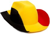 Chapeau <strong>de cowboy belge tricolore adulte</strong>